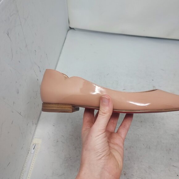 Christian Louboutin Hot Chickita Flat Patent Nude Shoe - Picture 9 of 12